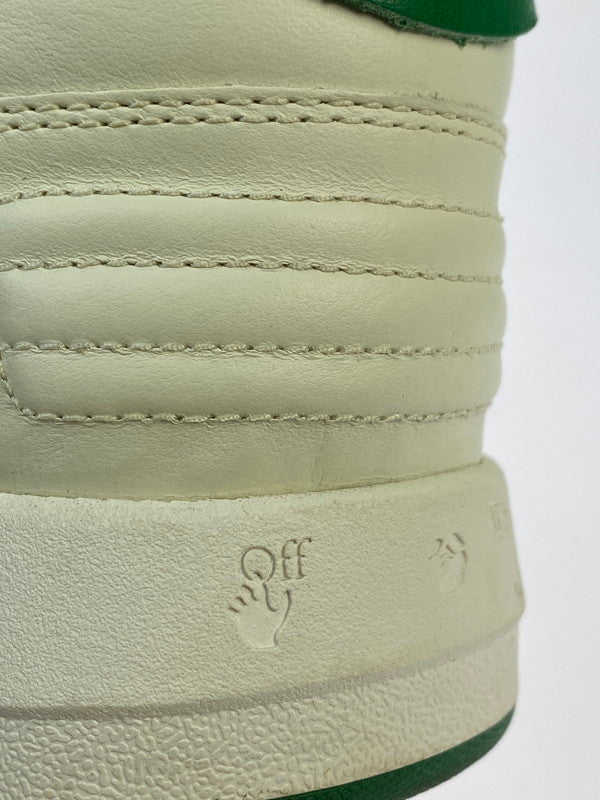 【中古品】【メンズ】 OFF-WHITE オフホワイト OMIF20-1029 OUT OF THE OFFICE 靴 シューズ スニーカー 162-241103-AS-4-min サイズ：43 カラー：ホワイト/グリーン 万代Net店