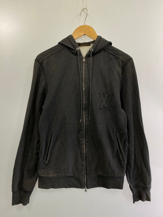 【中古品】【メンズ】 LOUIS VUITTON ルイ・ヴィトン LV エンボス ジップパーカー 141-241030-ks-21-min サイズ：S カラー：グレー 万代Net店