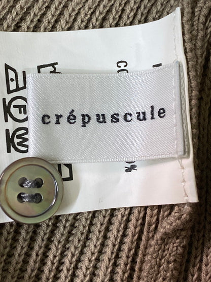 【中古品】【メンズ】 crepuscule クレプスキュール 2201-007 AZE HENRY NECK L S ヘンリーネック 140-241031-cn-6-min サイズ：1 カラー：カーキ 万代Net店