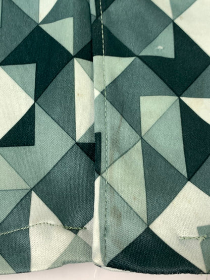 【現状渡し品】【メンズ】 SPIRE スパイアー USA製 70S POLYESTER OPEN COLLAR SHIRT 70年代 ポリエステル オープンカラーシャツ メンズシャツ 長袖 カルフォルニア 146-241031-em-13-min サイズ：L カラー：グリーン系 万代Net店