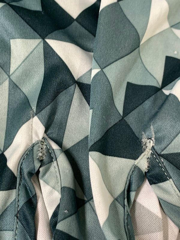 【現状渡し品】【メンズ】 SPIRE スパイアー USA製 70S POLYESTER OPEN COLLAR SHIRT 70年代 ポリエステル オープンカラーシャツ メンズシャツ 長袖 カルフォルニア 146-241031-em-13-min サイズ：L カラー：グリーン系 万代Net店