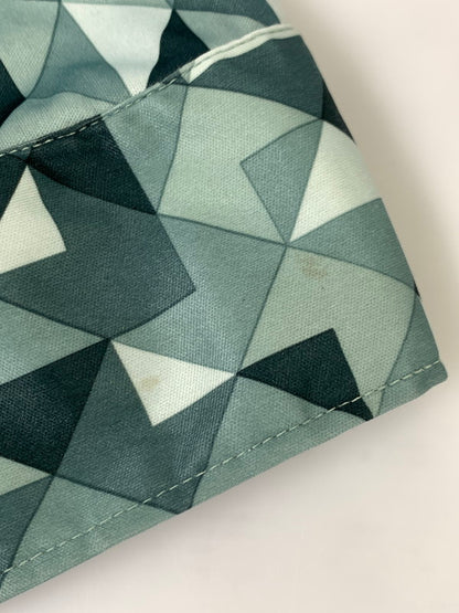 【現状渡し品】【メンズ】 SPIRE スパイアー USA製 70S POLYESTER OPEN COLLAR SHIRT 70年代 ポリエステル オープンカラーシャツ メンズシャツ 長袖 カルフォルニア 146-241031-em-13-min サイズ：L カラー：グリーン系 万代Net店