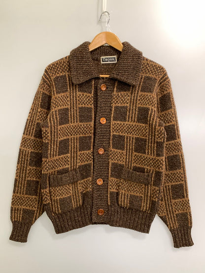 【中古品】【メンズ】 TOKYO CROSS 東京クロス 70S SINGLE KNIT JACKET ７０年代 シングル ニット ジャケット 146-241031-em-10-min サイズ：M カラー：ブラウン系 万代Net店