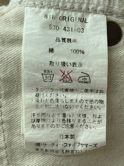 【中古品】【メンズ】  ANATOMICA アナトミカ 530-431-03 618 ORIGINAL JEANS ボトムス パンツ ズボン 152-241102-AS-48-min サイズ：31×31 カラー：ホワイト 万代Net店