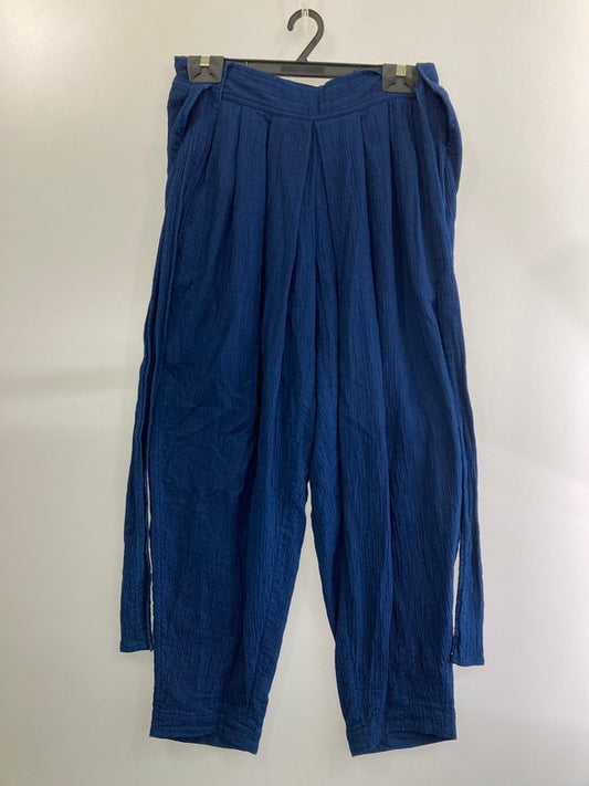 【中古品】【メンズ】 Plantation プランテーション  ISSEY MIYAKE PG-42677 GAUZE PANTS イッセイミヤケ ワイドパンツ 151-241202-cn-14-min サイズ：M カラー：ネイビー 万代Net店