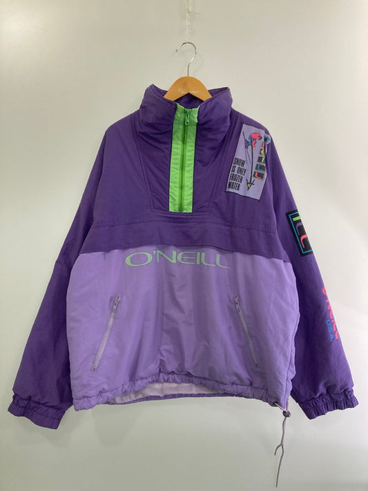 【中古品】【メンズ】  O'NEILL オニール 80-90S FROZEN WATER SNOWBOARD PULLOVER JACKET ハーフジップ アウター 146-241102-AS-54-min サイズ：L カラー：パープル 万代Net店