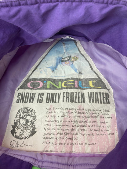 【中古品】【メンズ】  O'NEILL オニール 80-90S FROZEN WATER SNOWBOARD PULLOVER JACKET ハーフジップ アウター 146-241102-AS-54-min サイズ：L カラー：パープル 万代Net店