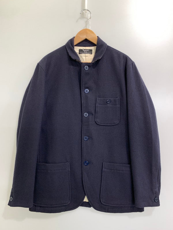 【中古品】【メンズ】 WOOLRICH WOOLEN MILLS ウールリッチウーレンミルズ WOOL JACKET ウールジャケット USA製 ブルゾン 144-241031-em-5-min カラー：ネイビー 万代Net店