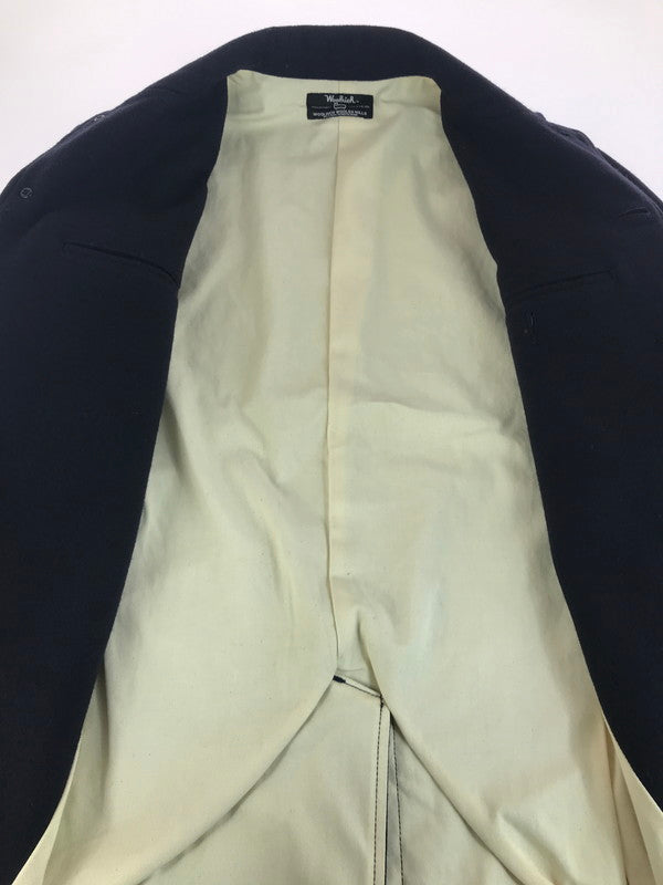 【中古品】【メンズ】 WOOLRICH WOOLEN MILLS ウールリッチウーレンミルズ WOOLRICH WOOLEN MILLS ウールリッチ ウーレンミルズ WOOL JACKET ウールジャケット アウター 144-251027-na-19-tag サイズ：サイズ表記なし 下記参照 カラー：ネイビー 万代Net店