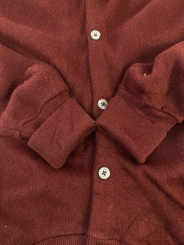 【中古品】【メンズ】 146 DAVID TAYLOR デイヴィッド テイラー ACRYLIC CARDIGAN アクリルカーディガン メンズ トップス 146-260410-KS-15-min サイズ：S カラー：ボルドー 万代Net店