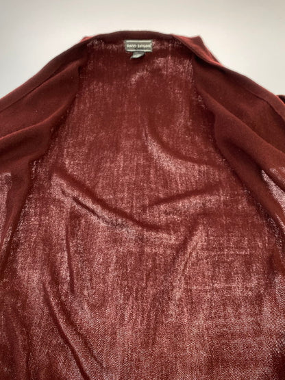 【中古品】【メンズ】 146 DAVID TAYLOR デイヴィッド テイラー ACRYLIC CARDIGAN アクリルカーディガン メンズ トップス 146-260410-KS-15-min サイズ：S カラー：ボルドー 万代Net店