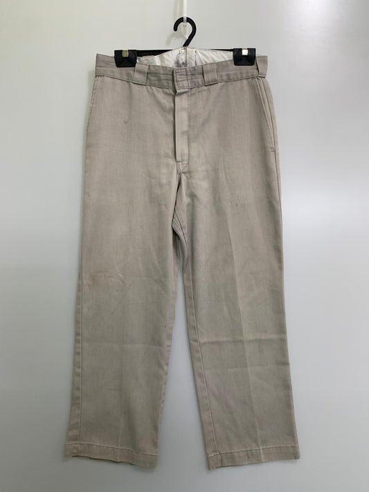 【現状渡し品】【メンズ】 Dickies ディッキーズ 80’S WORK PANT ちびタグ 80年代 ワークパンツ メンズパンツ  157-241031-em-23-min サイズ：34 カラー：ベージュ 万代Net店