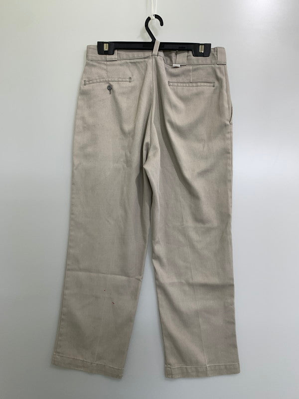 【現状渡し品】【メンズ】 Dickies ディッキーズ 80’S WORK PANT ちびタグ 80年代 ワークパンツ メンズパンツ  157-241031-em-23-min サイズ：34 カラー：ベージュ 万代Net店