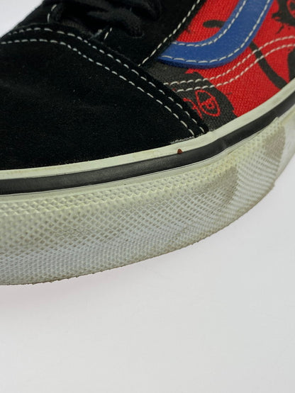 【中古品】【メンズ】 VANS バンズ VN0A5FCBAPC OLD SKOOL KROOKED BY NATAS FOR RAY BLACK RED BLUE 靴 シューズ スニーカー 163-241103-AS-6-min サイズ：27cm カラー：レッド/ブラック 万代Net店