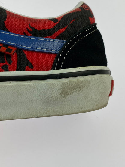 【中古品】【メンズ】 VANS バンズ VN0A5FCBAPC OLD SKOOL KROOKED BY NATAS FOR RAY BLACK RED BLUE 靴 シューズ スニーカー 163-241103-AS-6-min サイズ：27cm カラー：レッド/ブラック 万代Net店