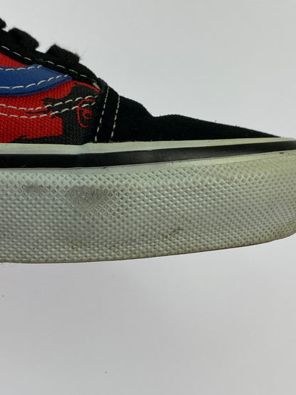 【中古品】【メンズ】 VANS バンズ VN0A5FCBAPC OLD SKOOL KROOKED BY NATAS FOR RAY BLACK RED BLUE 靴 シューズ スニーカー 163-241103-AS-6-min サイズ：27cm カラー：レッド/ブラック 万代Net店