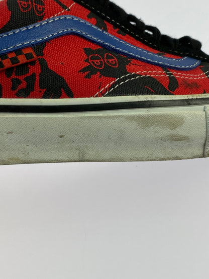 【中古品】【メンズ】 VANS バンズ VN0A5FCBAPC OLD SKOOL KROOKED BY NATAS FOR RAY BLACK RED BLUE 靴 シューズ スニーカー 163-241103-AS-6-min サイズ：27cm カラー：レッド/ブラック 万代Net店