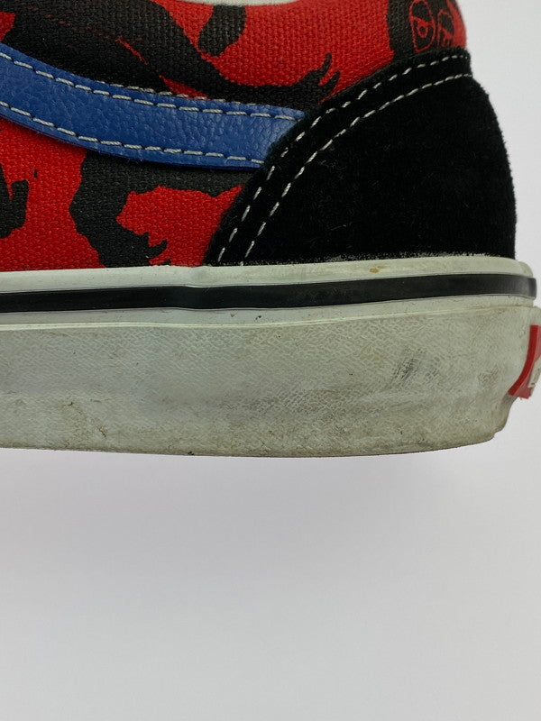 【中古品】【メンズ】 VANS バンズ VN0A5FCBAPC OLD SKOOL KROOKED BY NATAS FOR RAY BLACK RED BLUE 靴 シューズ スニーカー 163-241103-AS-6-min サイズ：27cm カラー：レッド/ブラック 万代Net店