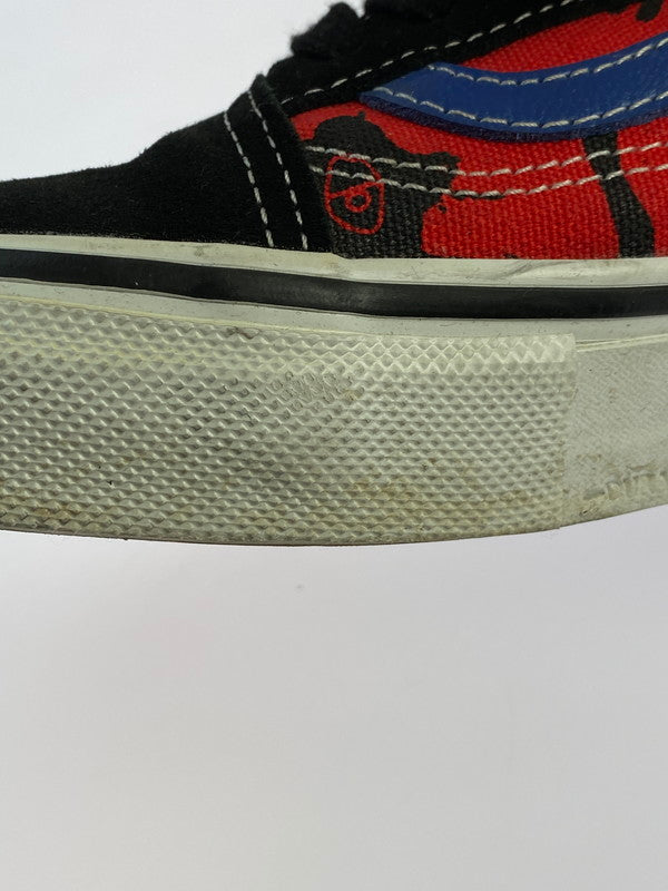 【中古品】【メンズ】 VANS バンズ VN0A5FCBAPC OLD SKOOL KROOKED BY NATAS FOR RAY BLACK RED BLUE 靴 シューズ スニーカー 163-241103-AS-6-min サイズ：27cm カラー：レッド/ブラック 万代Net店