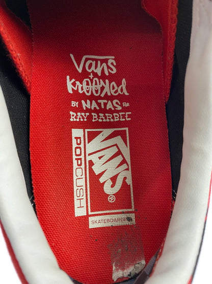 【中古品】【メンズ】 VANS バンズ VN0A5FCBAPC OLD SKOOL KROOKED BY NATAS FOR RAY BLACK RED BLUE 靴 シューズ スニーカー 163-241103-AS-6-min サイズ：27cm カラー：レッド/ブラック 万代Net店