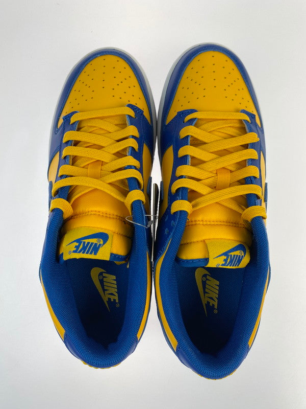 【中古美品】【メンズ/レディース】 NIKE ナイキ DD1391-402 DUNK LOW BLUE Jay AND UNIVERSITY GOLD 靴 シューズ スニーカー 160-241103-AS-12-min サイズ：26cm カラー：ブルー/イエロー 万代Net店