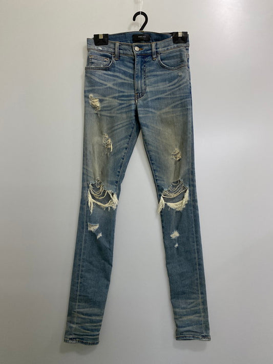 【中古品】【メンズ】  AMIRI アミリ MBTHR-DES THRASHER JEAN スラッシャージーンズ デニムパンツ  152-241031-cn-2-min サイズ：29 カラー：インディゴ 万代Net店