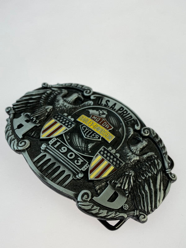 【中古品】【メンズ】 HARLEY DAVIDSON ハーレーダビッドソン VINTAGE RAINTREE USA 1903 BELT BUCKLE ベルト バックル 208-241128-me-20-min カラー：シルバー系 万代Net店