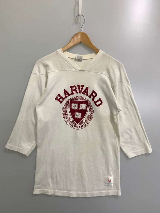 【現状渡し品】【メンズ】 MILLER ミラー 80'S HARVARD COLLEGE TEE ハーバード カレッジ Tシャツ トップス 146-241104-me-32-min サイズ：M カラー：ホワイト系 万代Net店