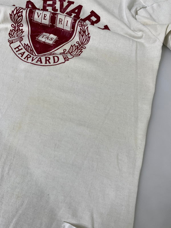 【現状渡し品】【メンズ】  MILLER ミラー 80'S HARVARD COLLEGE TEE ハーバード カレッジ Tシャツ トップス 146-241104-me-32-min サイズ：M カラー：ホワイト系 万代Net店