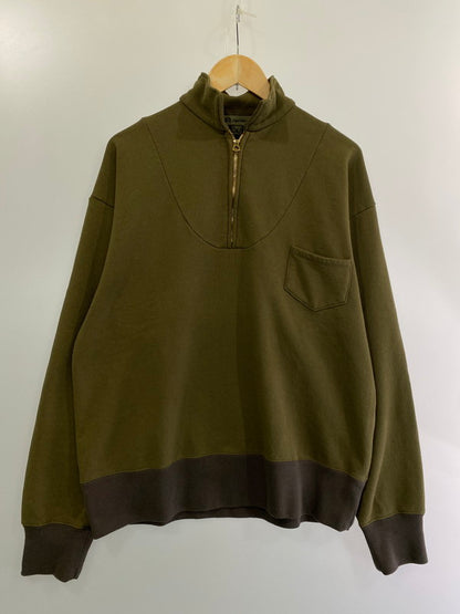 【中古品】【メンズ】 Nigel Cabourn ナイジェルケーボン 8049-00-20002 ZIP UP SWEATSHIRT TWO TONE ジップアップ トレーナー トップス 145-241105-me-15-min サイズ：50 カラー：カーキグリーン系 万代Net店