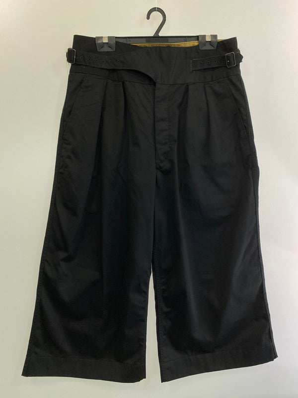 【中古品】【メンズ】  BLACK SIGN ブラックサイン BSSP-23506 BLACK CHINO WIDE GURKHA PANTS ブラック チノ ワイド グルカパンツ ボトムス 156-241105-me-05-min サイズ：38 カラー：ブラック 黒 万代Net店