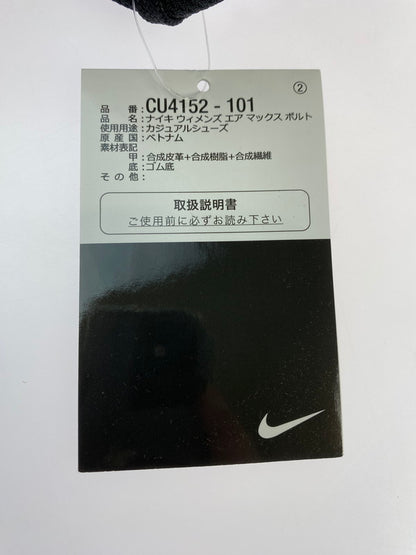 【中古美品】【レディース】 NIKE ナイキ CU4152-101 WMNS AIR MAX BOLT ウィメンズ エア マックス スニーカー シューズ 靴 166-241104-me-06-min サイズ：24cm US7 カラー：WHITE/BLACK-WHITE 万代Net店