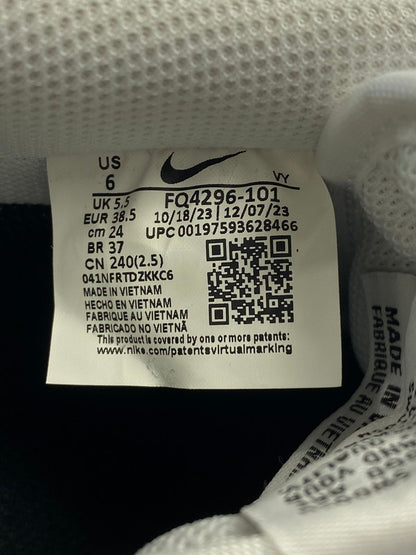 【中古美品】【メンズ】 NIKE ナイキ FQ4296-101 AIR FORCE 1 '07 エアフォース スニーカー シューズ 靴 166-241104-me-07-min サイズ：24.0cm US6 カラー：WHITE/BLACK-WHITE 万代Net店