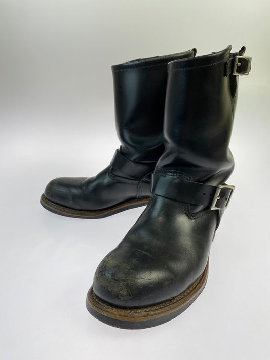 【現状渡し品】【メンズ】 RED WING レッドウィング 2268 ENGINEER BOOTS エンジニアブーツ 靴 164-241104-me-10-min サイズ：26.5cm US8.5 カラー：ブラック 黒 万代Net店