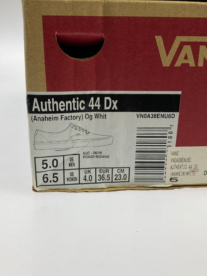 【中古品】【レディース】 VANS バンズ VN0A38ENU6D ANAHEIM FACTORY AUTHENTIC 44 DX アナハイム ファクトリー オーセンティック スニーカー シューズ 靴 166-241104-me-20-min サイズ：23.0cm US6.5 カラー：ホワイト 万代Net店