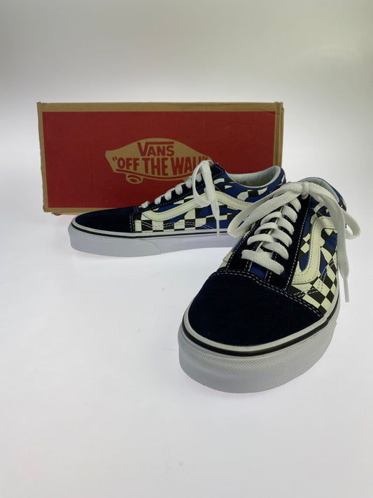 【中古品】【レディース】 VANS バンズ VN0A38G1RX6 OLD SKOOL CHECKER FLAME オールドスクール チェッカーフィルム スニーカー シューズ 靴 166-241104-me-18-min サイズ：24.0cm US7.5 カラー：ネイビー/ホワイト 万代Net店