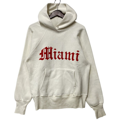 【中古品】【メンズ】 VINTAGE 50-60 MIAMI OLD ENGLISH マイアミ オールド イングリッシュ RAGLAN HOODED SWEATSHIRT ラグラン フーデッド スウェット シャツ トップス　パーカー 146-250920-ya-05-izu サイズ：下記参照 カラー：ホワイト 万代Net店