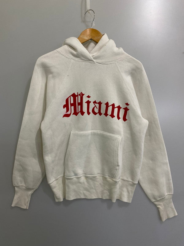 【中古品】【メンズ】  VINTAGE 50-60 MIAMI OLD ENGLISH RAGLAN HOODED SWEATSHIRT ラグラン フーディー スウェット パーカー 146-241105-me-52-min カラー：ホワイト 万代Net店