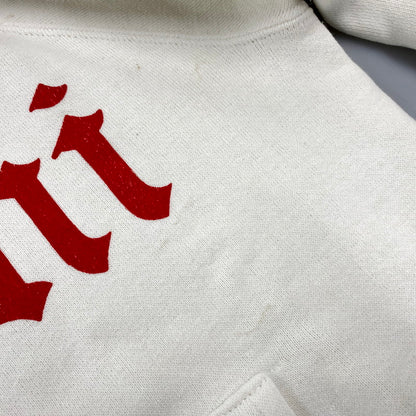 【中古品】【メンズ】 VINTAGE 50-60 MIAMI OLD ENGLISH マイアミ オールド イングリッシュ RAGLAN HOODED SWEATSHIRT ラグラン フーデッド スウェット シャツ トップス　パーカー 146-250920-ya-05-izu サイズ：下記参照 カラー：ホワイト 万代Net店