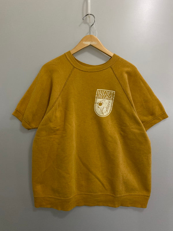 【中古品】【メンズ】  VINTAGE 60S HOLDEN VILLAGE FLOCKING PRINTED SS SWEATSHIRT スウェットシャツ 半袖トップス ヴィンテージ 146-241105-me-58-min カラー：マスタード 万代Net店