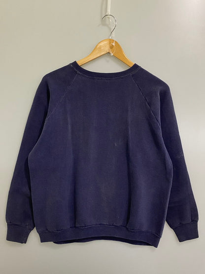 【現状渡し品】【メンズ】  VINTAGE 60S UNIVERSITY OF MICHIGAN COLLEGE LOGO RAGLAN SWEATSHIRT ラグラン スウェットシャツ ヴィンテージ 長袖トップス 146-241105-me-56-min カラー：ネイビー系 万代Net店