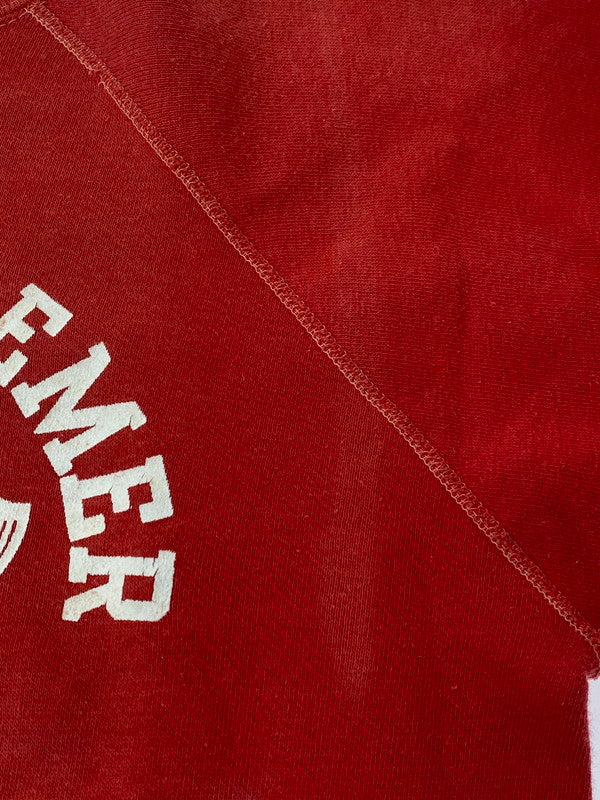 【中古品】【メンズ】 VINTAGE 50-60S HOLY REDEEMER RAIDERS RAGLAN SWEATSHIRT ラグラン スウェットシャツ 長袖トップス ヴィンテージ 146-241107-me-21-min カラー：レッド 赤 万代Net店