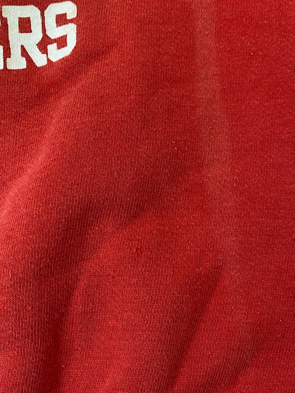 【中古品】【メンズ】 VINTAGE 50-60S HOLY REDEEMER RAIDERS RAGLAN SWEATSHIRT ラグラン スウェットシャツ 長袖トップス ヴィンテージ 146-241107-me-21-min カラー：レッド 赤 万代Net店