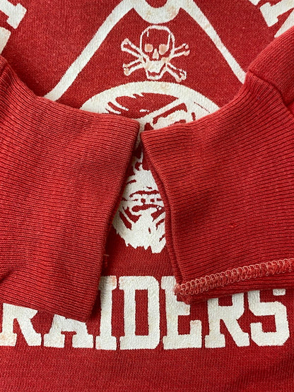 【中古品】【メンズ】 VINTAGE 50-60S HOLY REDEEMER RAIDERS RAGLAN SWEATSHIRT ラグラン スウェットシャツ 長袖トップス ヴィンテージ 146-241107-me-21-min カラー：レッド 赤 万代Net店