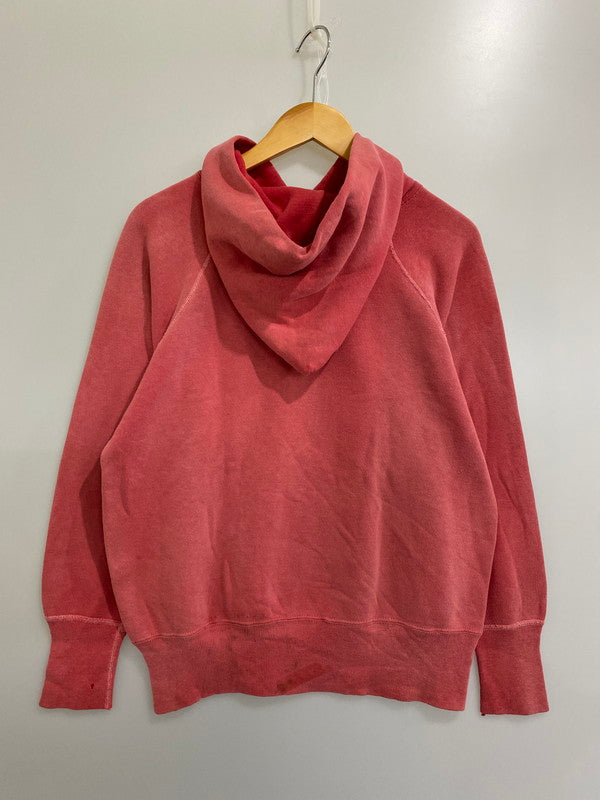 【現状渡し品】【メンズ】  VINTAGE 50S RAGLAN SOLID HOODED SWEATSHIRT ラグラン フーデット スウェットシャツ パーカー ヴィンテージ 146-241105-me-55-min カラー：レッド系 万代Net店