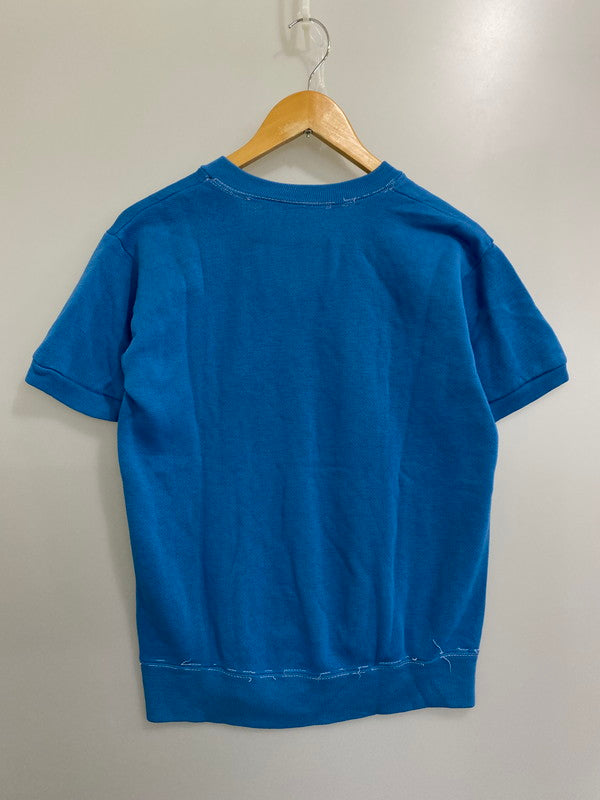 【現状渡し品】【メンズ】 VINTAGE 50-60S TEXAS TECH SS V-NECK SWEATSHIRT Vネック スウェットシャツ 半袖トップス ヴィンテージ 146-241105-me-53-min カラー：ブルー 万代Net店