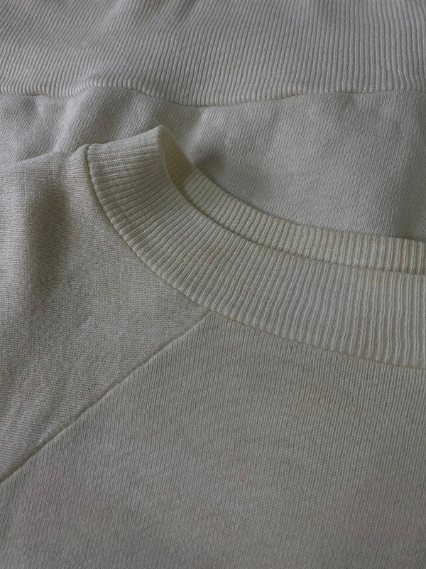 【中古品】【メンズ】 HANES ヘインズ 60S KWAJALEIN SS RAGLAN SWEATSHIRT ラグラン スウェットシャツ 半袖トップス 146-241105-me-61-min サイズ：M カラー：ホワイト系 万代Net店