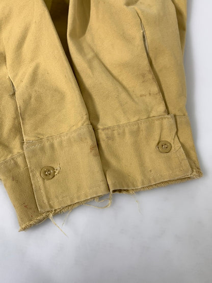 【中古品】【メンズ】 DEERSKIN 80S HUNTING SHIRT ディアスキン 80年代 ハンティング シャツ トップス 146-241113-jt-08-min サイズ：サイズ不明 カラー：ベージュ系 万代Net店