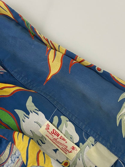 【中古品】【メンズ】  SUNSURF サンサーフ 90'S アロハシャツ 半袖シャツ 145-241109-AS-59-min カラー：ブルー 万代Net店