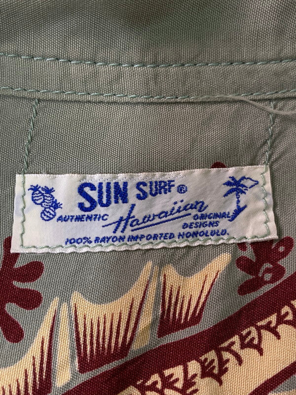 【中古品】【メンズ】  SUNSURF サンサーフ 90'S アロハシャツ 半袖シャツ 145-241109-AS-57-min カラー：グリーン 万代Net店